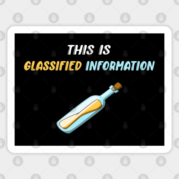 Glassified Information Magnet by LininaDesigns